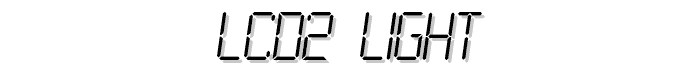 LCD2 Light font